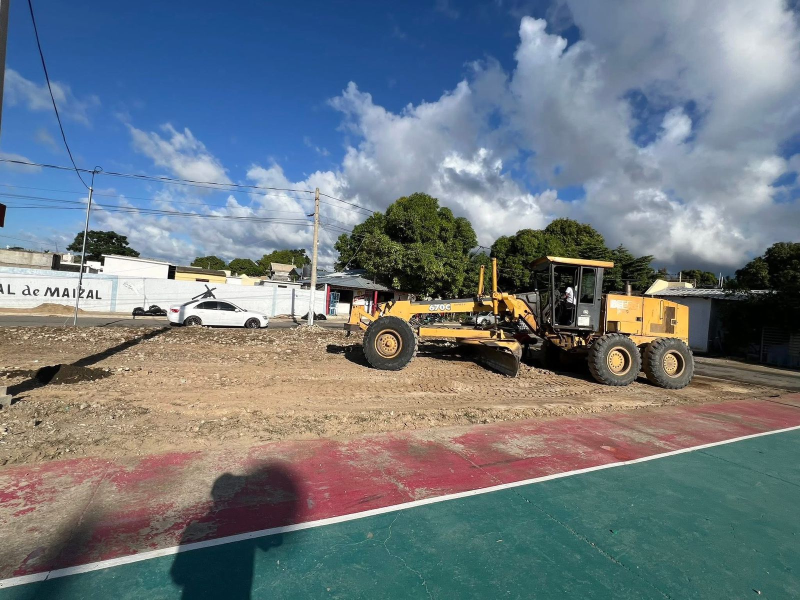 Hoy se estuvo llevando a cabo la limpieza y preparación de nuestro escenario