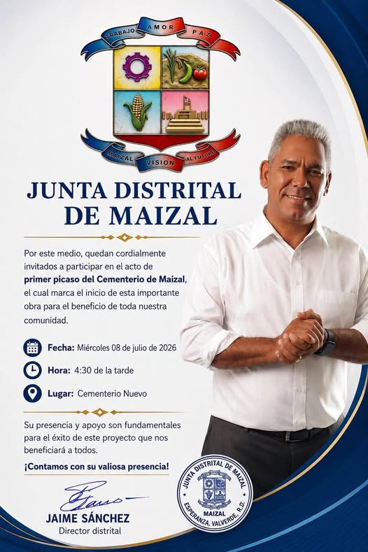 El Alcalde Jaime Sánchez anuncia inicio de obra del nuevo cementerio municipal